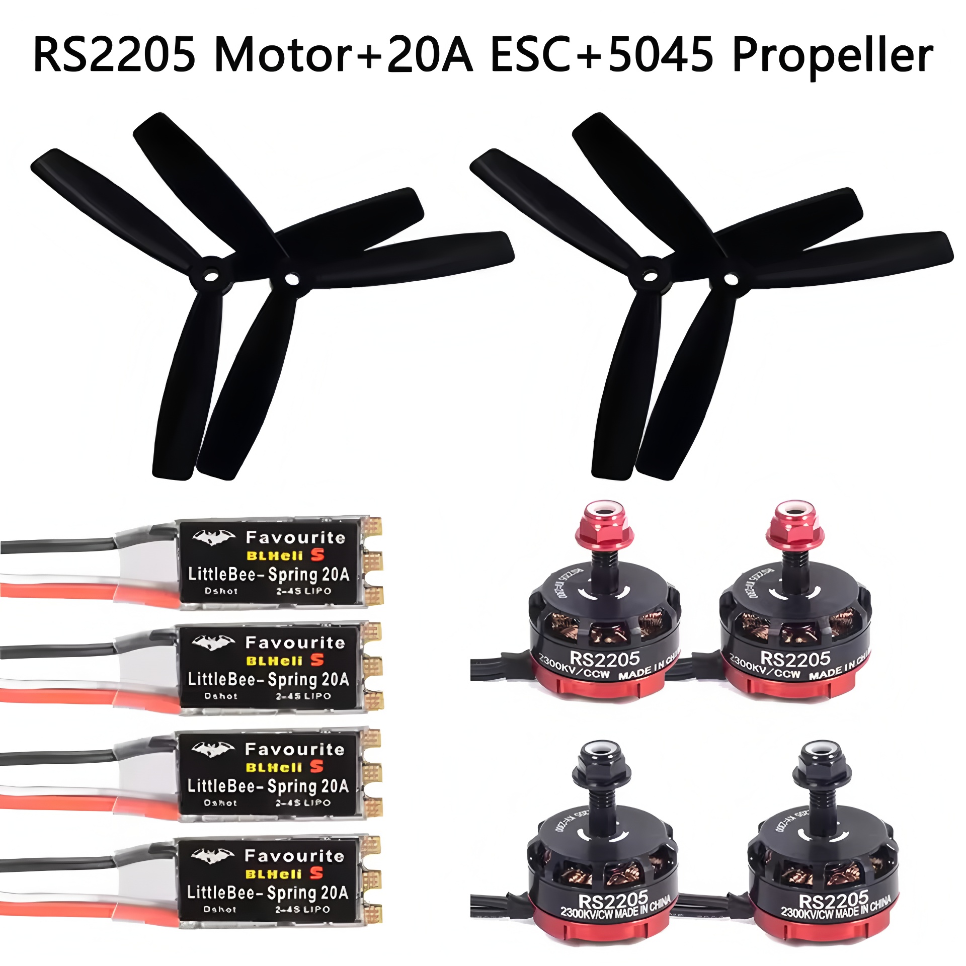 FPV RS2205 2300KV CW CCW Brush - огляд і ціна Drone Racing Esc