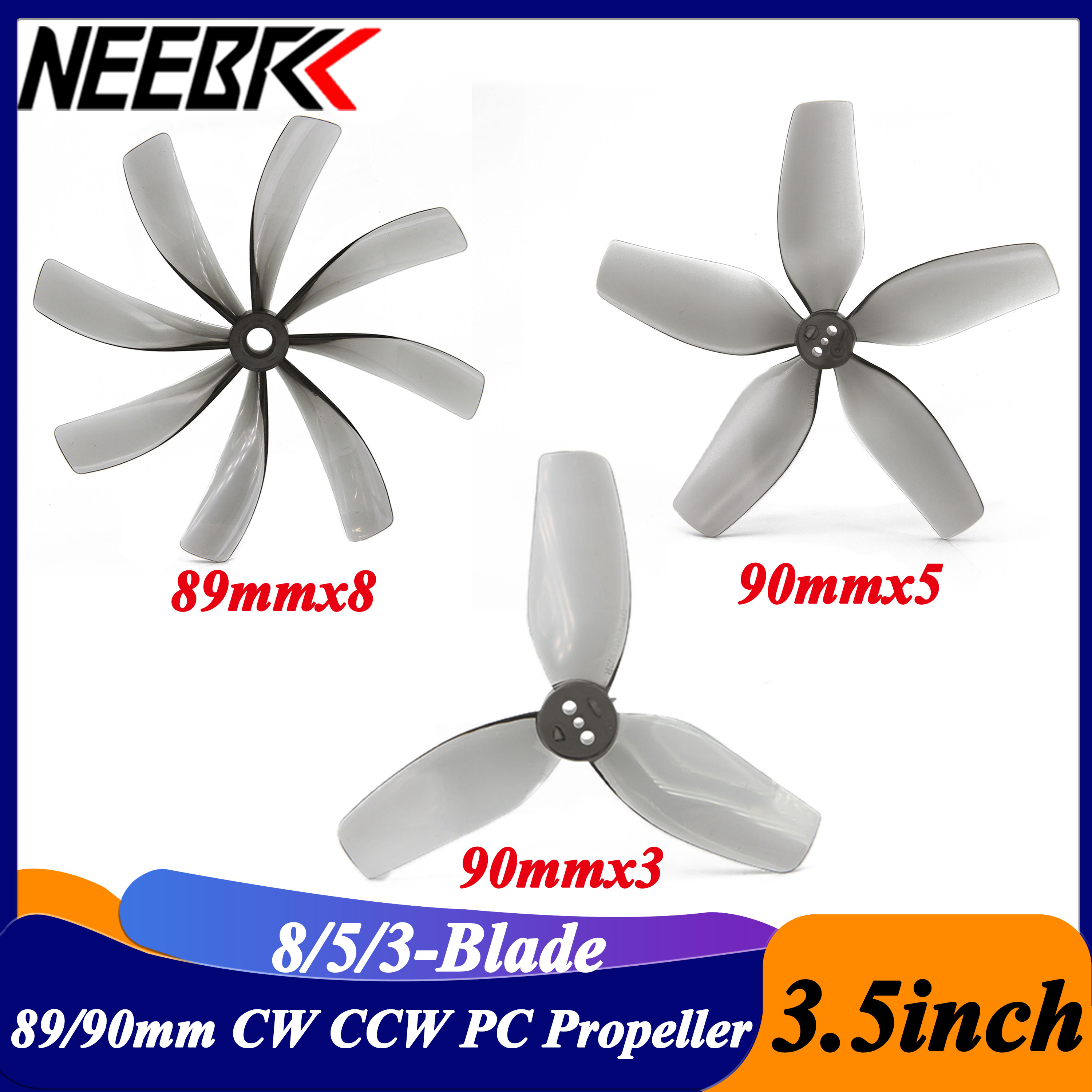 2Pairs 3.5inch 89x8 90x5 90x3  - огляд і ціна Drone Racing Motor