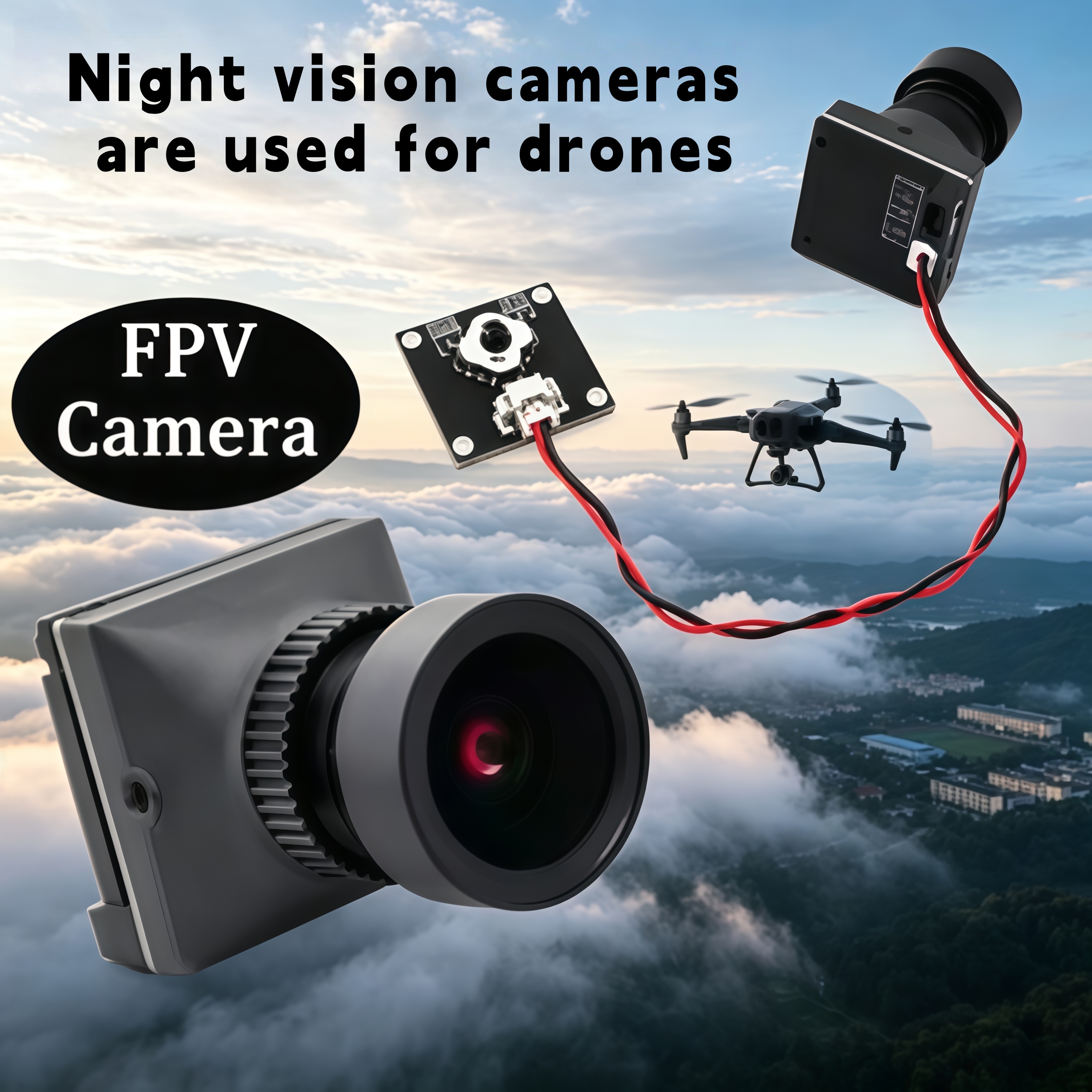 1500TVL HD CADDX Snail FPV Cam - огляд і ціна Drone Racing Transmitter