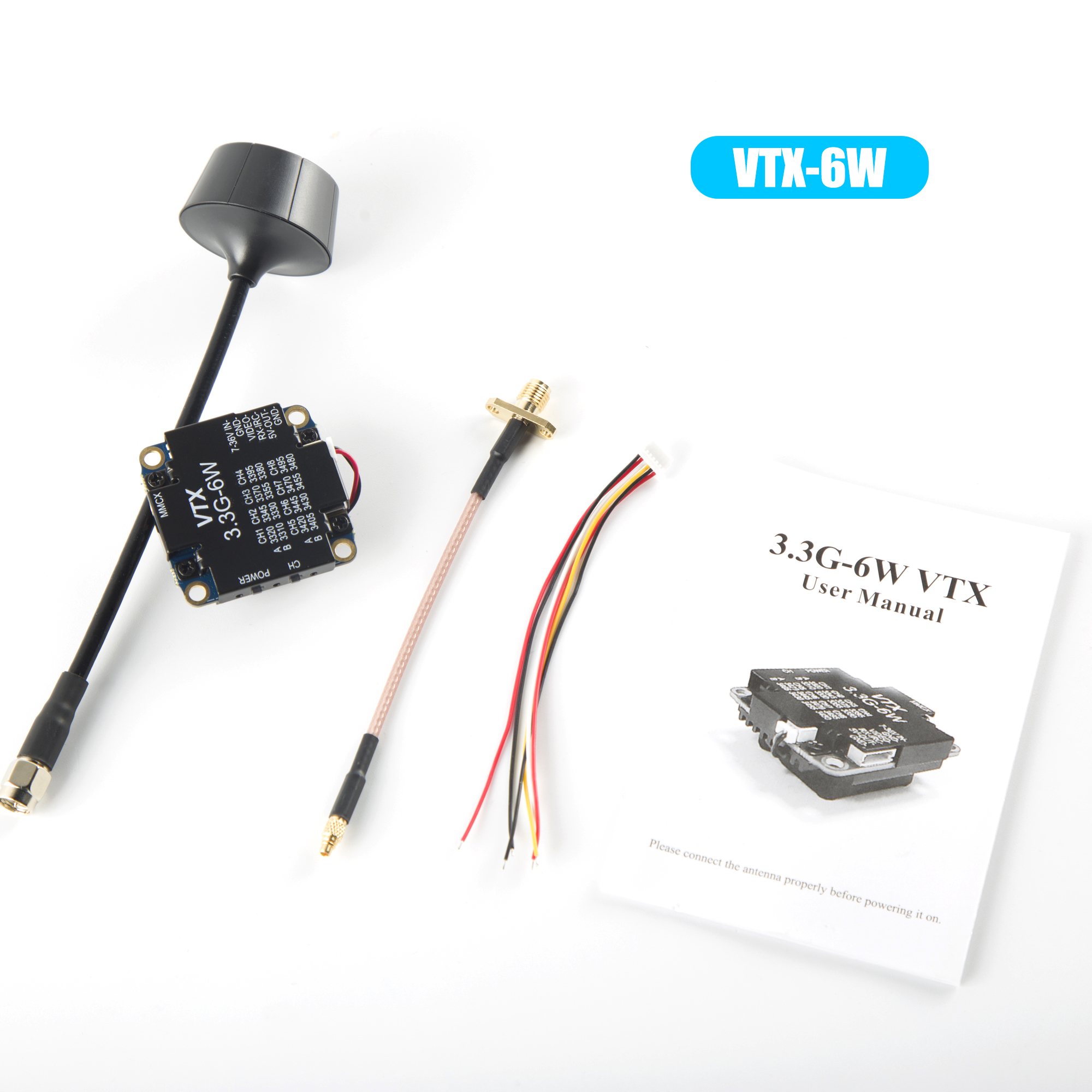 FPV Video Transmitter 3.3G 6W  - огляд і ціна Drone Racing Transmitter
