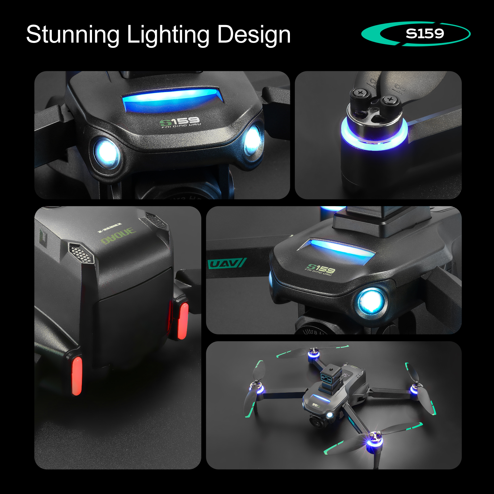 S159 GPS Drone 4K Profesional  - огляд і ціна Drone Racing Camera